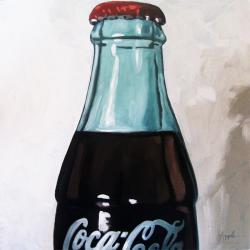 Vintage Coke Cola - realism original oil painting
